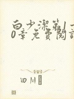 白少洁第1一40章免费阅读