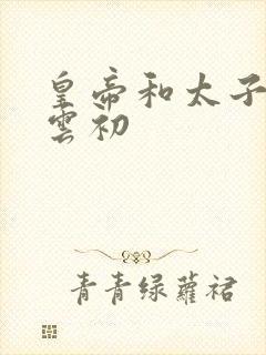 皇帝和太子妃h云初