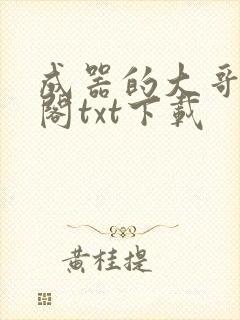 成器的大哥笔趣阁txt下载