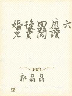 婚后回应六盲星免费阅读