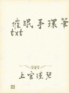 催眠手环笔趣阁txt