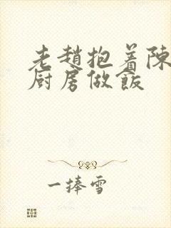 老赵抱着陈婷在厨房做饭