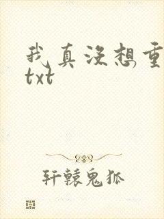 我真没想重生啊txt