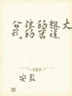 公狼的粗大挺进我的密道