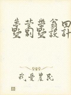 梦莹带翁回乡别墅别墅设计