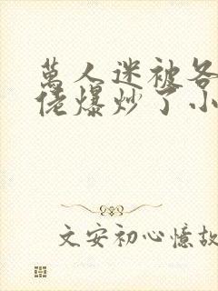 万人迷被各路大佬爆炒了小说
