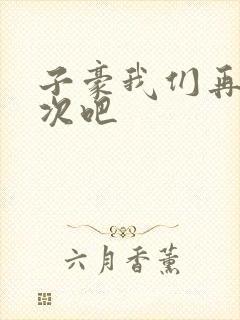 子豪我们再做一次吧