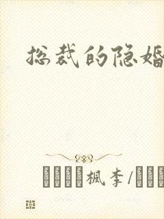 总裁的隐婚新娘