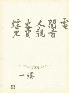 烟火人间电视剧免费观看