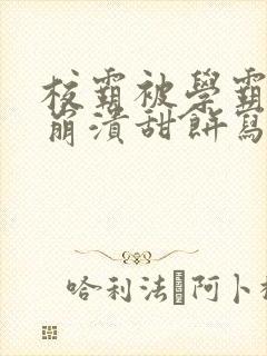 校霸被学霸玩到崩溃甜饼写手