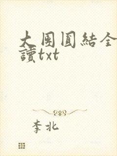 大团圆结全文阅读txt