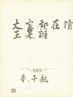 大家都在猜我金主是谁