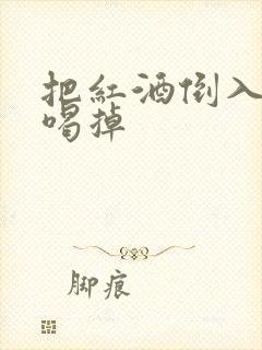 把红酒倒入b里喝掉