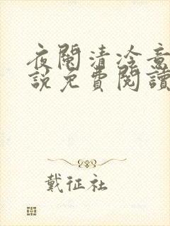 夜阑清冷意欢小说免费阅读