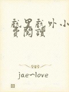 戏里戏外小说免费阅读