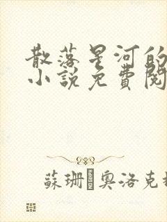 散落星河的记忆小说免费阅读全文