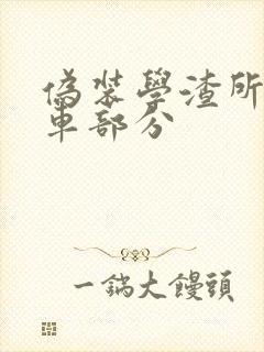 伪装学渣所有开车部分