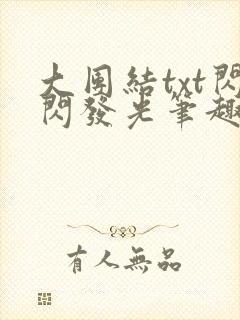 大团结txt闪闪发光笔趣阁