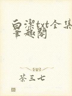 白洁txt全集笔趣阁