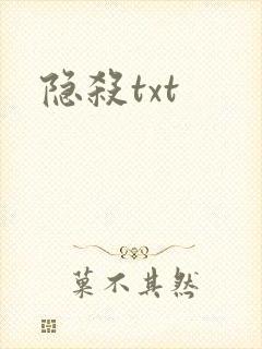 隐杀txt