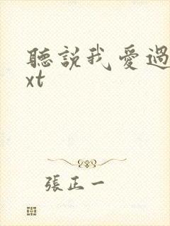 听说我爱过你txt