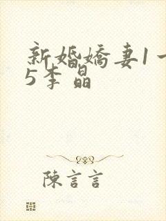 新婚娇妻1一25李晶
