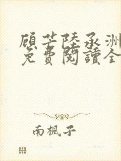 顾芒陆承洲小说免费阅读全文免费阅读下载