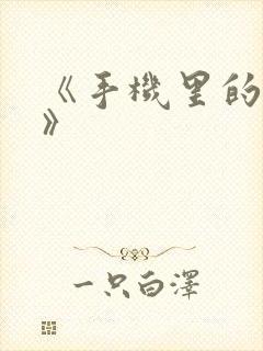 《手机里的秘密》