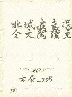 北城夜未眠小说全文阅读免费