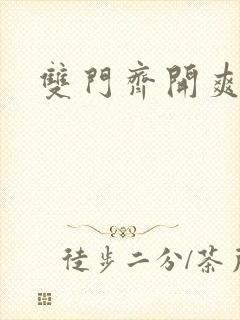 双门齐开爽死啦