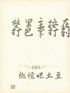 双男主按在怀里打巴掌打到哭