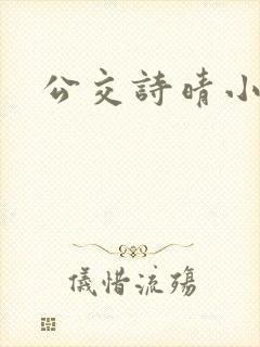 公交诗晴小说
