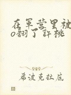 在军营里被cao翻了许桃