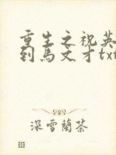 重生之祝英台遇到马文才txt