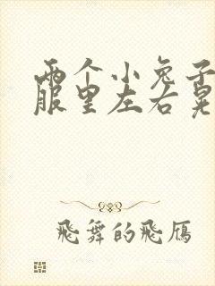 两个小兔子在衣服里左右晃