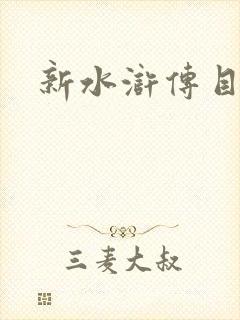新水浒传目录
