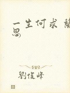 一生何求 兰思思