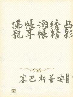 佛帐潮绣凸浮双龙耳帐精彩片段