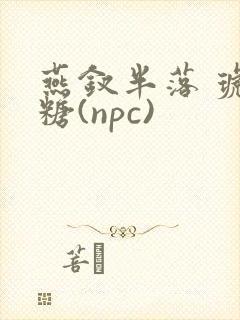 燕钗半落 琥珀糖(npc)