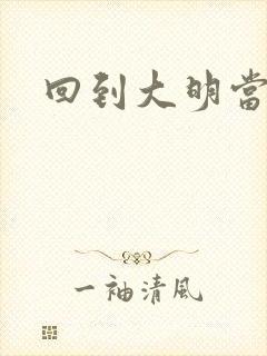 回到大明当才子