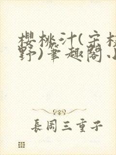 樱桃汁(宋枝江野)笔趣阁小说