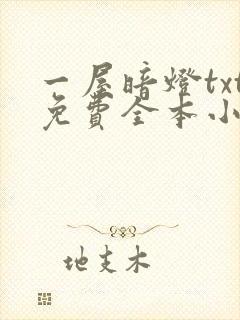 一屋暗灯txt免费全本小说电子书