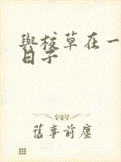 与校草在一起的日子