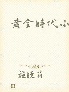 黄金时代小说
