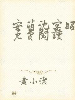 安萌沈宴昭小说免费阅读