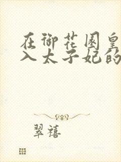 在御花园皇上进入太子妃的小说