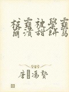 校霸被学霸玩到崩溃甜饼写手