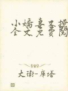 小娇妻又撩又甜全文免费阅读