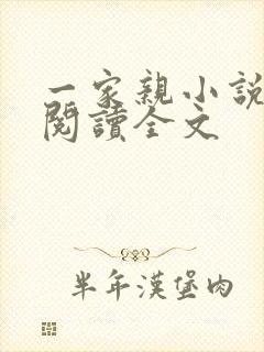 一家亲小说免费阅读全文