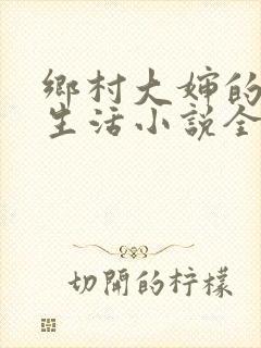 乡村大婶的幸福生活小说全文阅读